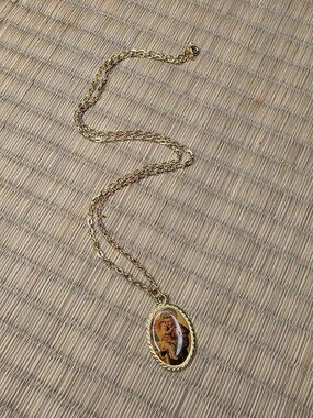 St. Anthony Necklace Gold Tone